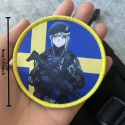 Parche táctico velcro anime – Insignia para mochila militar