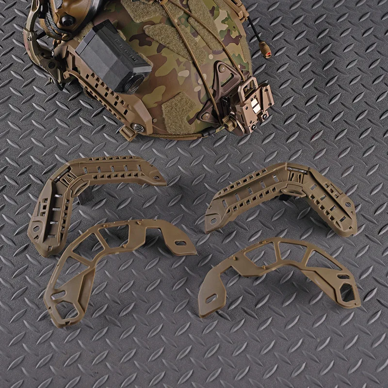 Kit de rieles Picatinny MOLLE para casco táctico corte alto rápido - imagen 3