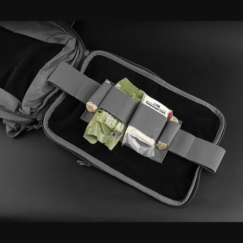 Revestimiento fijo Frist Aid B |   Inserto modular de organización de gancho y bucle |   Para accesorios de aventura en la naturaleza - imagen 2