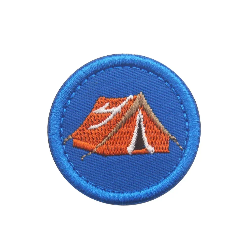 Parche bordado de American Boy Scout para niños, parches de gancho y bucle, insignias tácticas de moral para ropa en mochila, sombrero, pegatina de recompensa - imagen 4