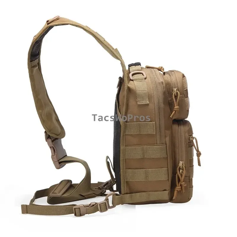 Bolsas de pecho al aire libre de gran capacidad para senderismo Camping bolso de hombro tipo bandolera Molle entrenamiento táctico camuflaje Sling paquetes de pecho - imagen 5