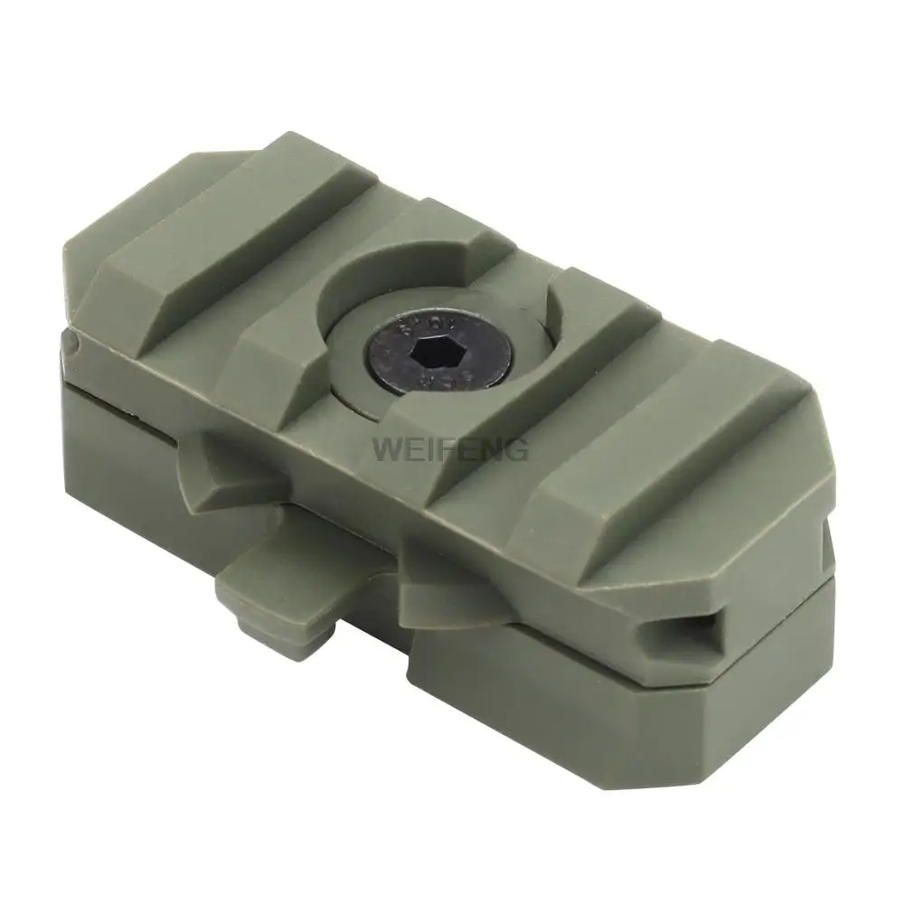 Adaptador de montaje de riel lateral para casco táctico, guía militar de rotación de 360 grados, riel rápido para Airsoft, equipo de caza de 19mm, 1 par - imagen 4