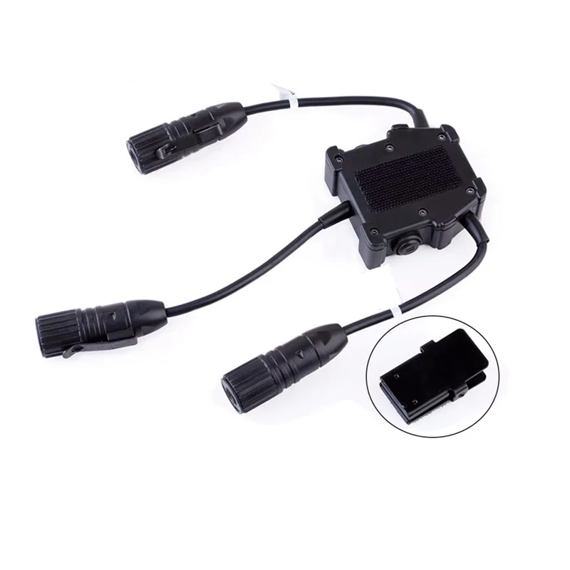 WADSN PTT dual serie U para auriculares Kenwood, Baofeng tácticos - imagen 2