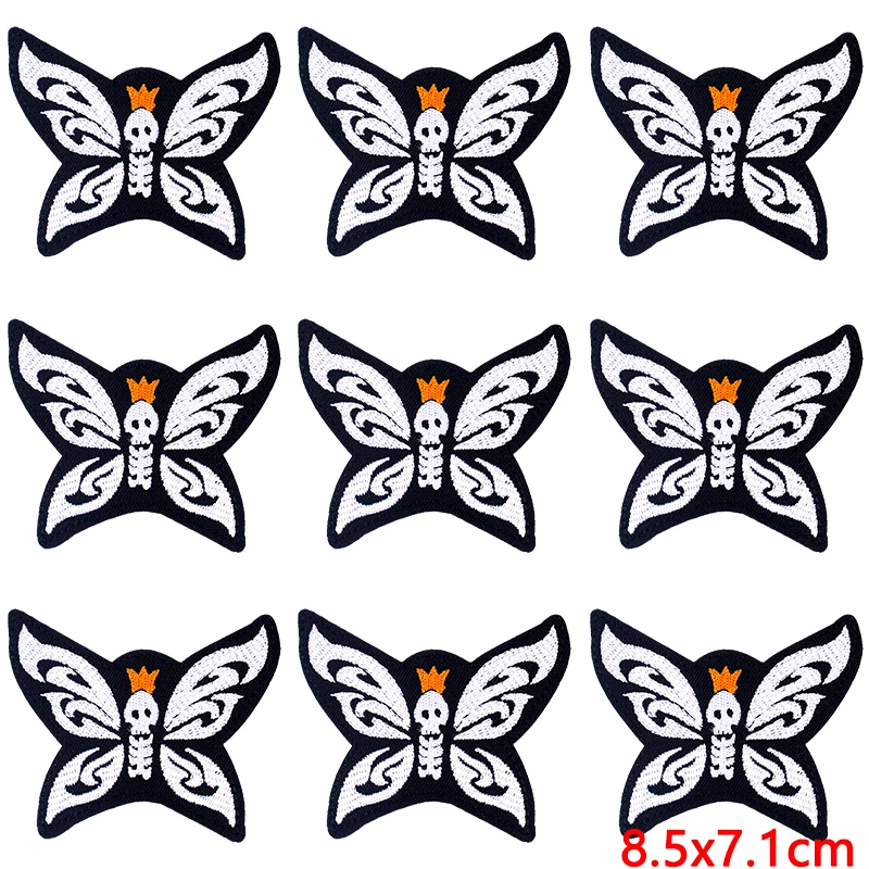 10 unids/lote parche de hierro en parches bordados para ropa parches termoadhesivos en ropa rayas DIY insignias geniales Decoración - imagen 3