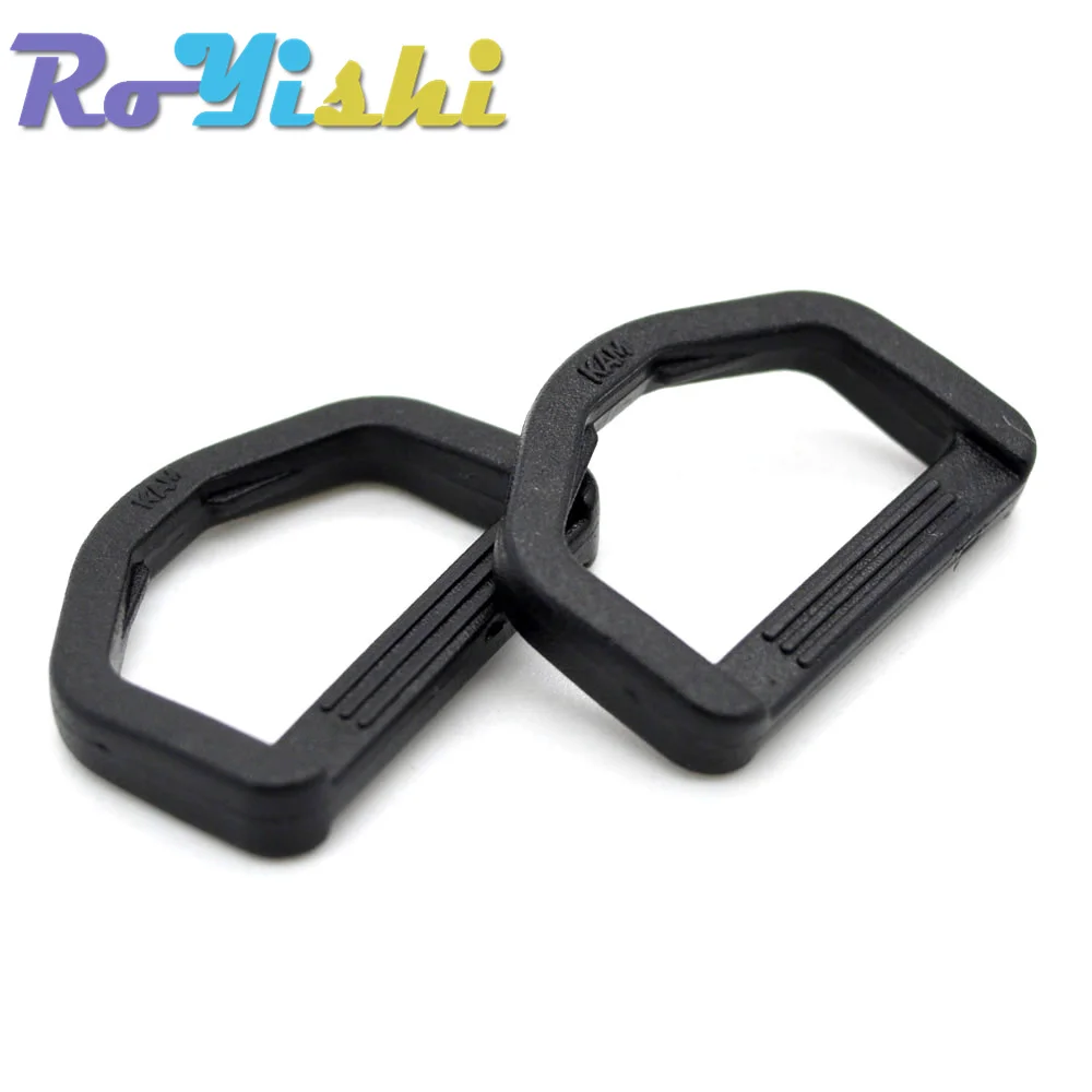 10 unids/pack plástico D-Ring correas flejes bolso de cuero camisa artesanía negro - imagen 5