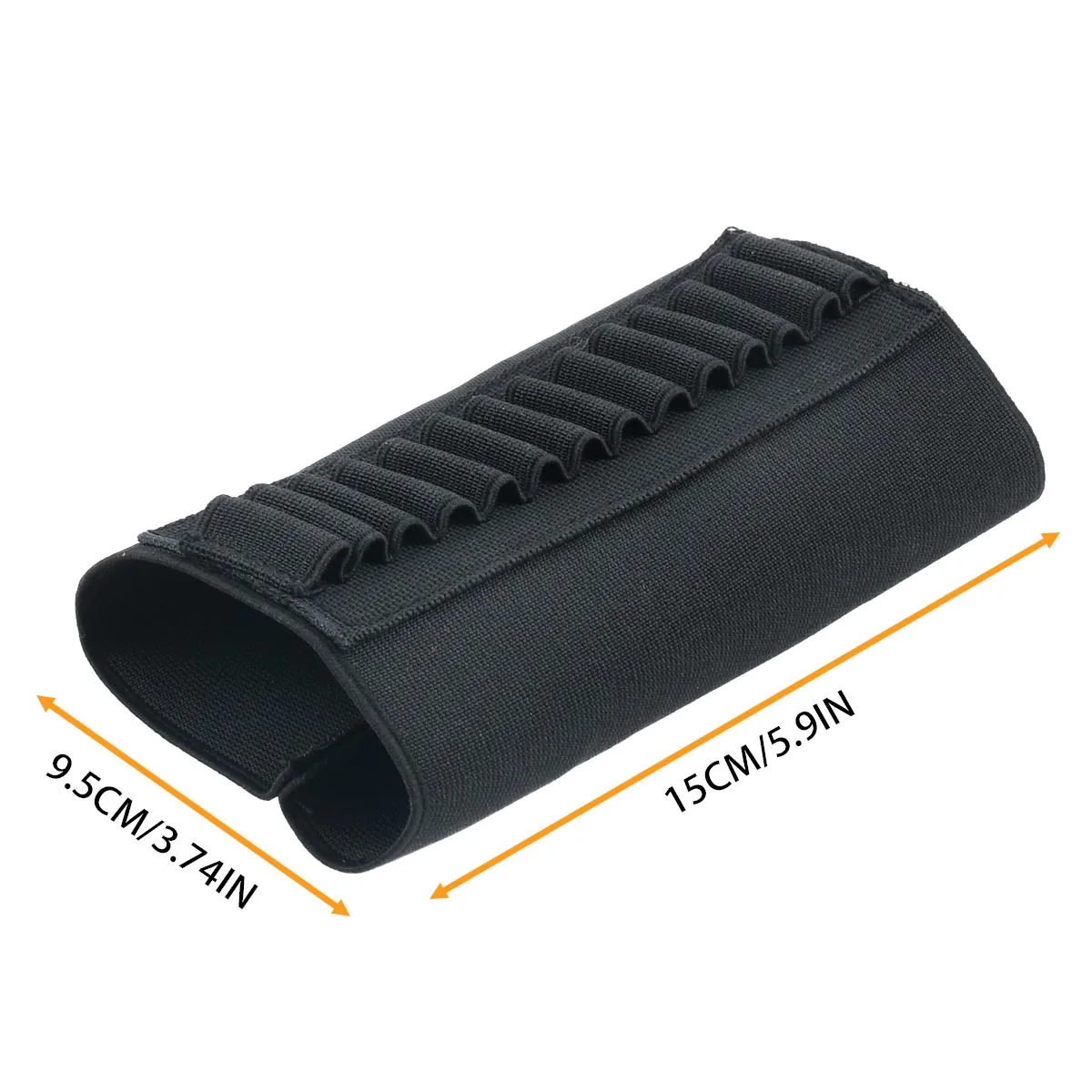 Soporte de munición Buttstock de 14 agujeros, bolsa de balas elástica duradera para Rifle de caza, cartucho de carcasa, cubierta de mejilla a tope de carga rápida 5.56,7.62 - imagen 4