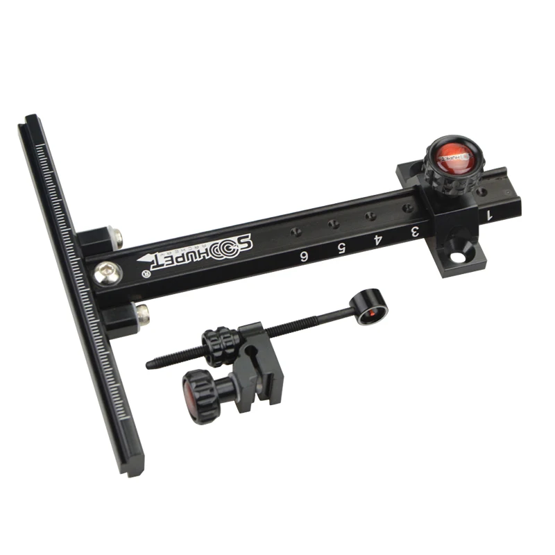 Mira de arco recurvo de tiro con arco, accesorio de aleación de aluminio para deportes al aire libre, caza, entrenamiento de tiro, 6 pulgadas, 1 unidad - imagen 2