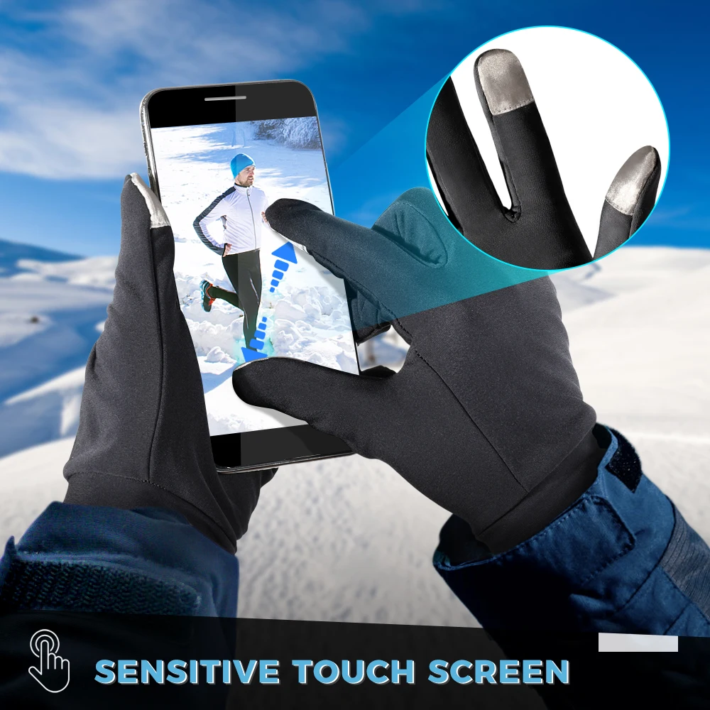 Guantes tácticos de ciclismo para hombre y mujer, guante cálido a prueba de viento, pantalla táctil, deportes, escalada, gimnasio, equipo de equitación - imagen 3