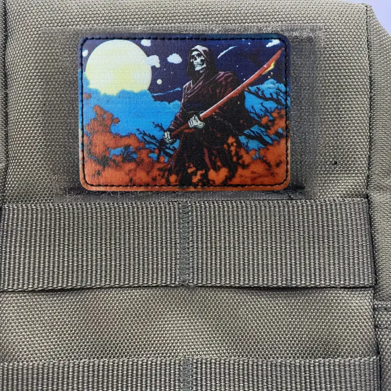 Tankman Reaper-insignia de moral de esqueleto, parche TSB, brazalete táctico de calavera, gancho militar y bucle, mochila, sombrero, accesorios, pegatinas - imagen 3