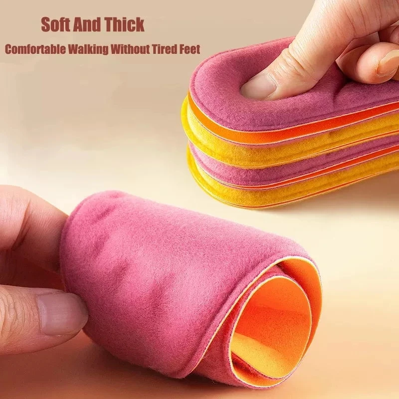 Plantillas térmicas autocalentadas para pies de 20 piezas para mujer, plantillas de espuma viscoelástica para soporte de arco, calzado deportivo de invierno, almohadilla para zapatos autocalentable - imagen 2