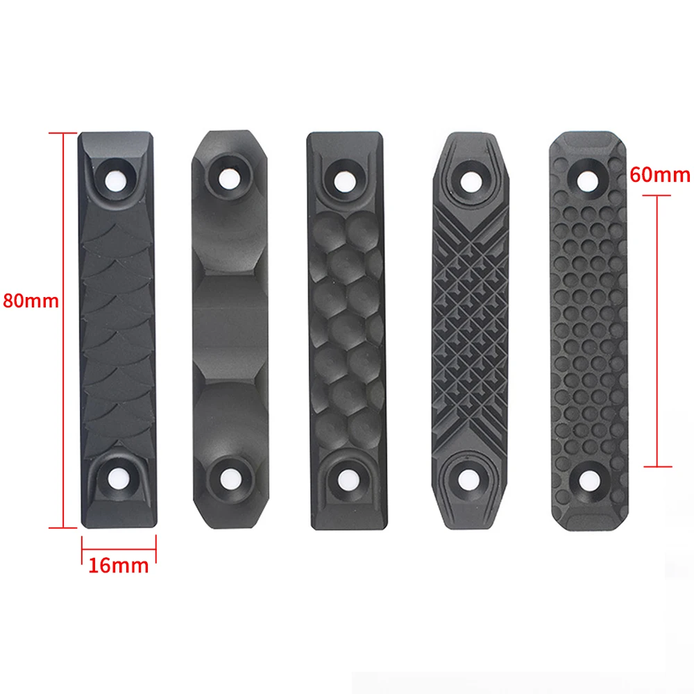 Cubierta de riel de guardamanos estilo CNC táctico RS para m-lok y Keymod versión corta 8cm aleación de aluminio accesorios de pistola de caza Softair - imagen 2