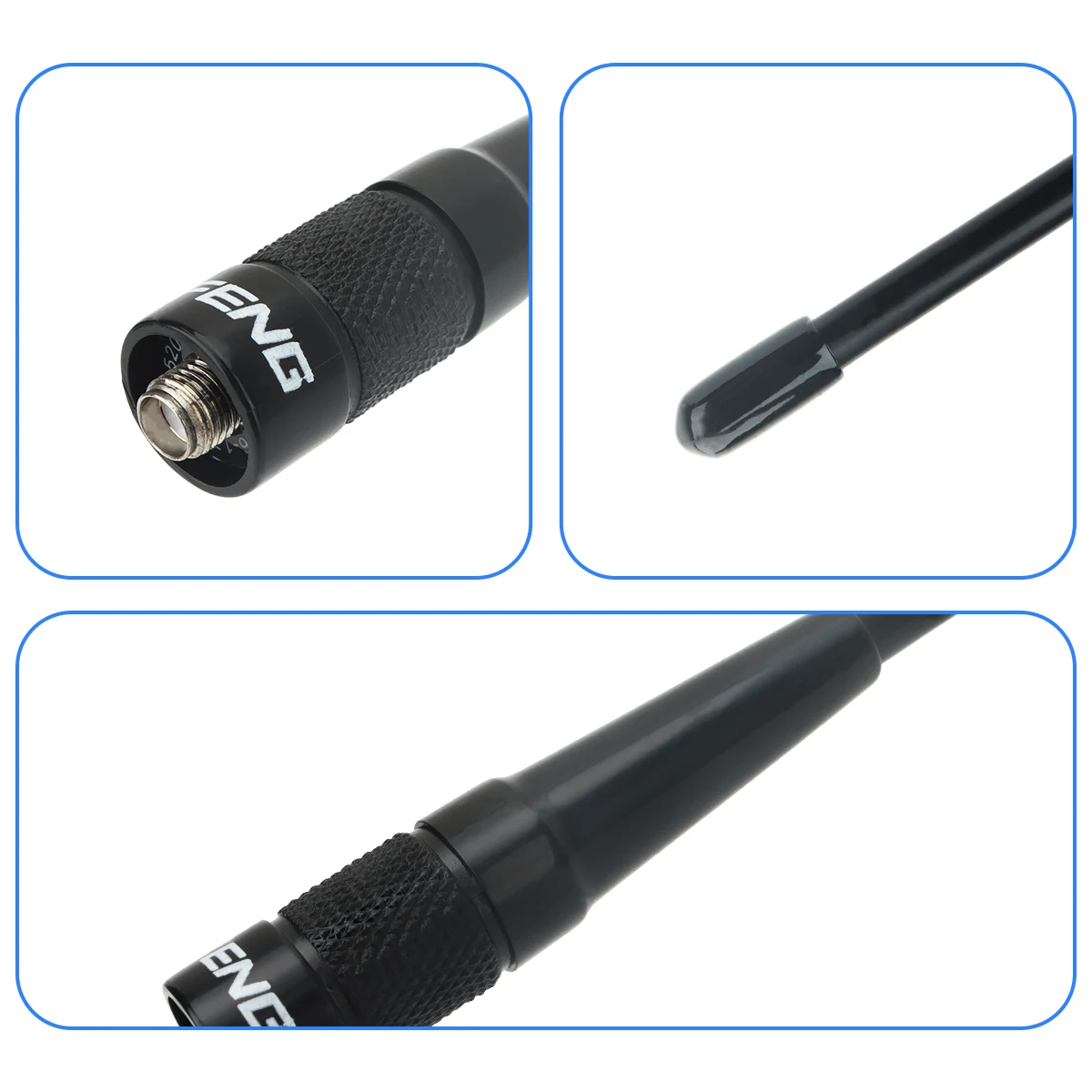 ABBREE-antena de Walkie Talkie AR-771, antena SMA hembra de doble banda de alta ganancia para Baofeng UV-5R UV 21 PRO V2 5RH Quansheng UV-K5 8 - imagen 5