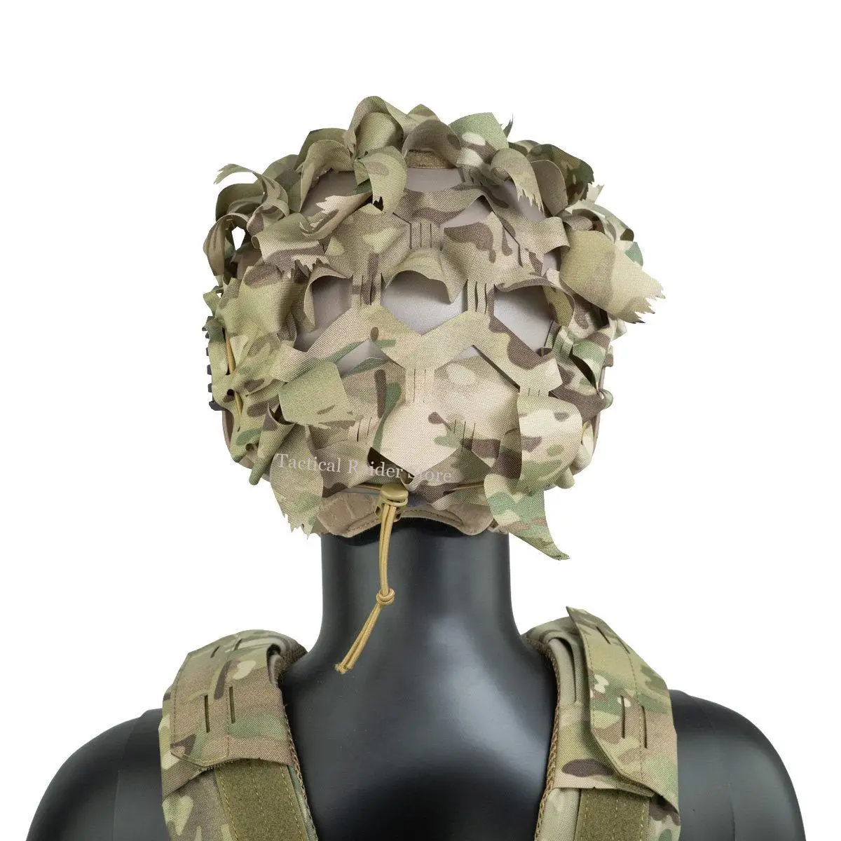 Cubierta casco táctico camuflaje tipo red corte alto - imagen 3