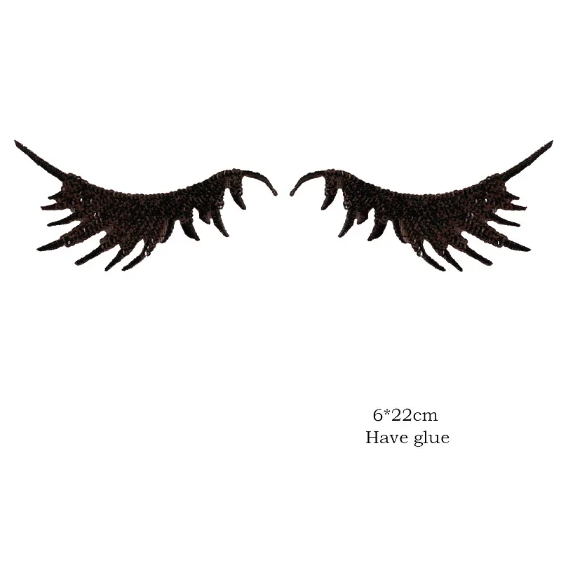 Parches de lentejuelas de ojo de dibujos animados para ropa, insignia de bricolaje, parches bordados, accesorios de ropa, pegatinas, aplique de bolsa, parche adhesivo - imagen 5