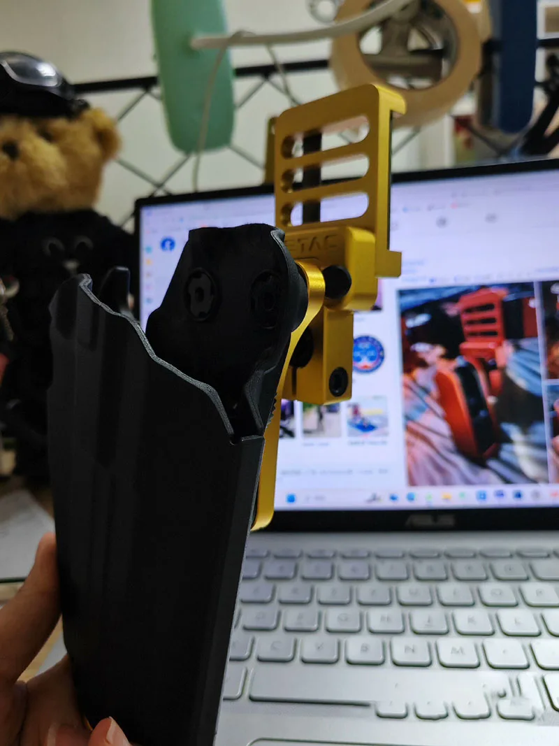 IPSC IDPA-funda de tiro de competición, colgador de aluminio, soporte para cinturón deportivo táctico de extracción rápida - imagen 3