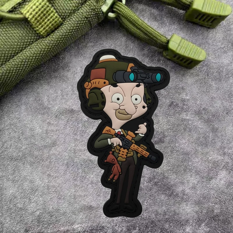 Interesante parche Sir Morale, brazalete táctico de PVC, insignia de gancho, mochila divertida y humorística para exteriores, accesorios para sombrero, pegatinas - imagen 5