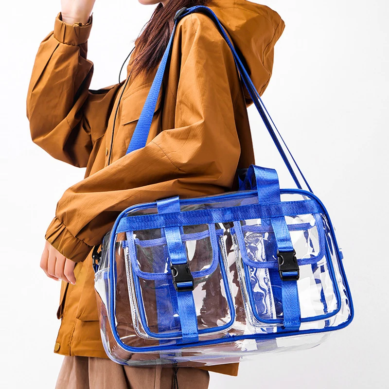 Bolsa de playa de PVC para natación, bolso de lavado transparente impermeable de verano, equipaje de viaje al aire libre, paquete de almacenamiento de viaje, bolsa de juego de agua - imagen 4