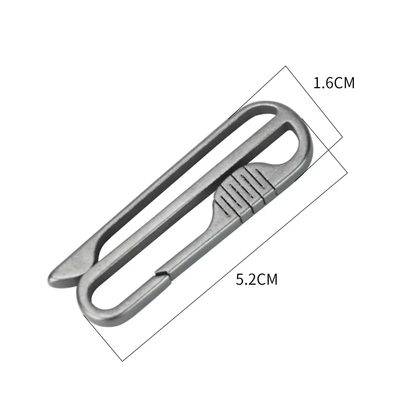 LLavero de aleación de titanio para hombre, colgante de cintura, anillo personalizado, simplicidad creativa, nuevo - imagen 2