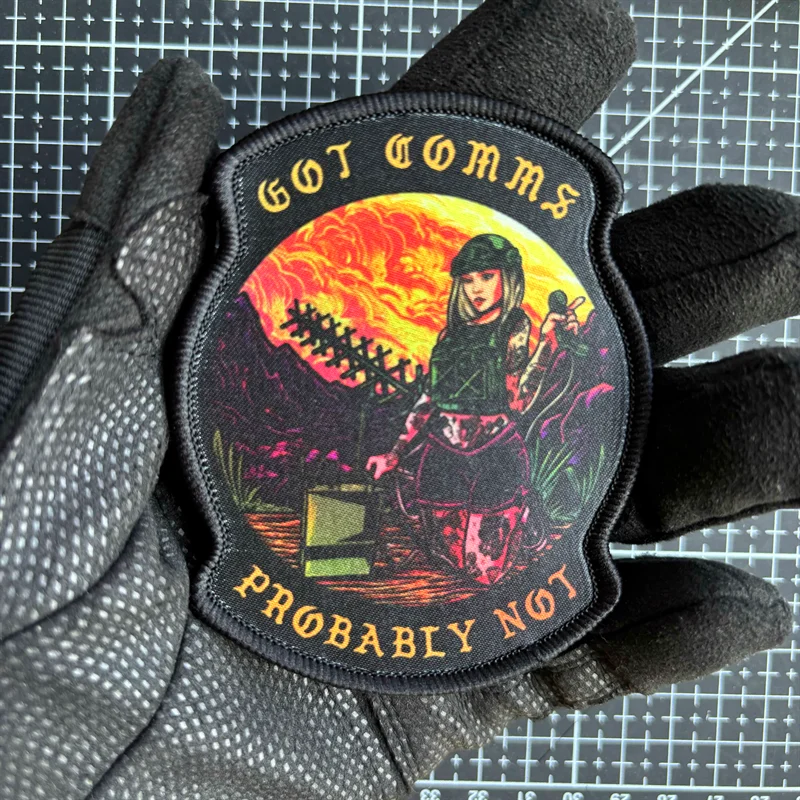 Parche táctico del Cuerpo de campo para niña, parches de impresión con gancho y bucle, insignia de moral de soldado del ejército, brazalete militar, pegatina para mochila - imagen 4