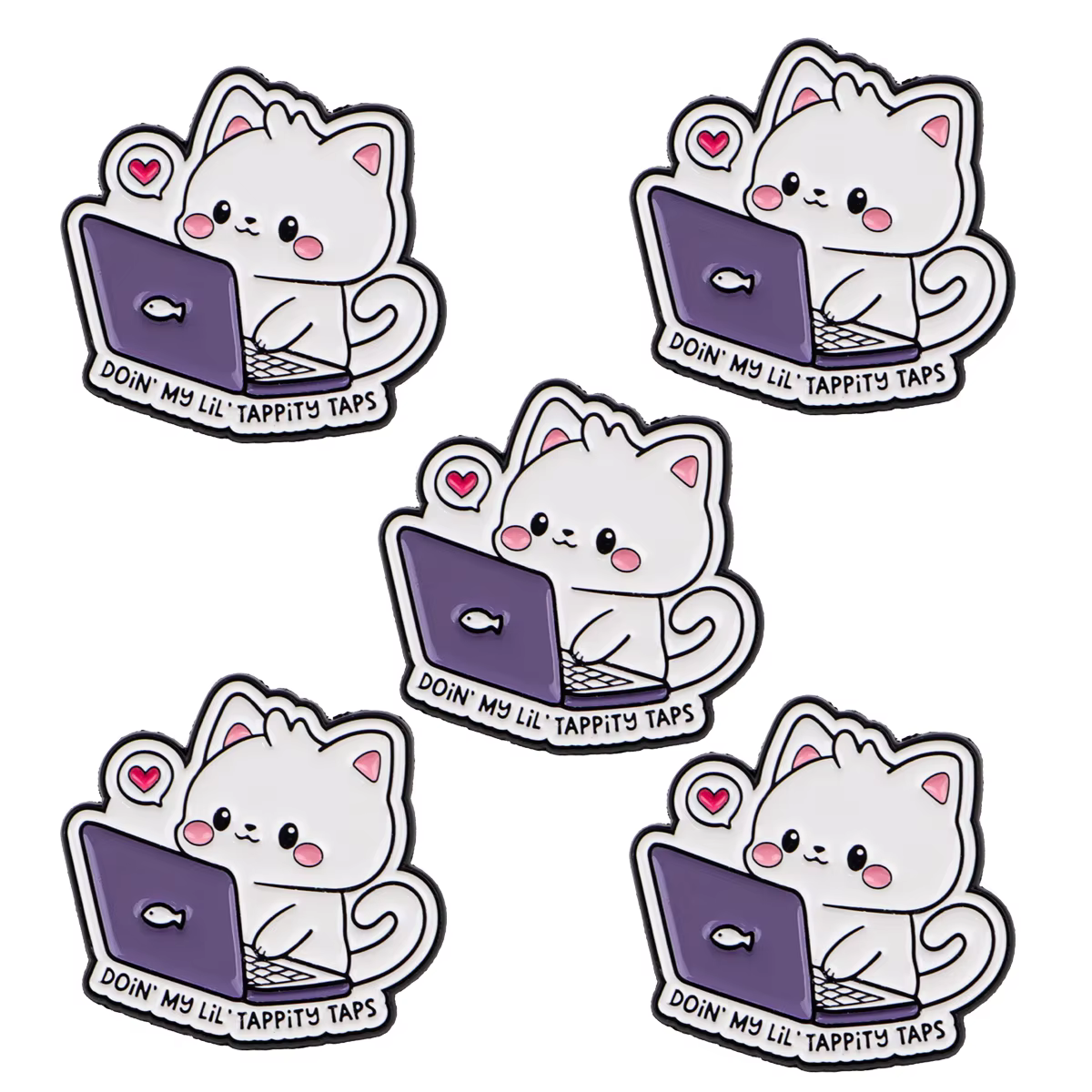 Pin esmaltado gato mago – Insignia decorativa para mochila o solapa - imagen 2