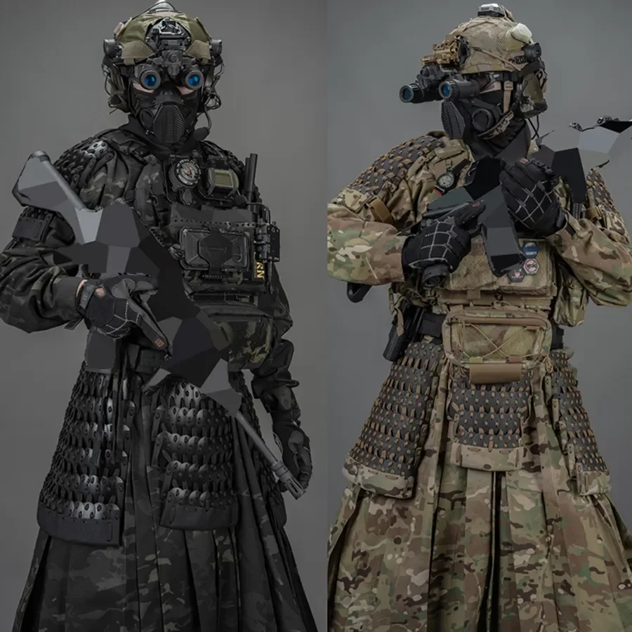Falda blindada táctica Camisa larga clásica para hombres y mujeres caza al aire libre pistola de aire tiro CS juego de guerra rompevientos - imagen 2