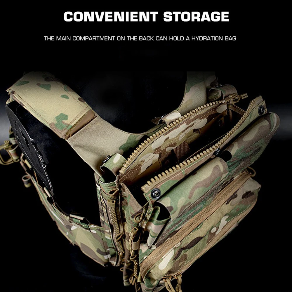 Mochila con Panel táctico avanzado, bolsa portadora de placa, chaleco Airsoft de caza, accesorios para chaleco de asalto LV-119 - imagen 5