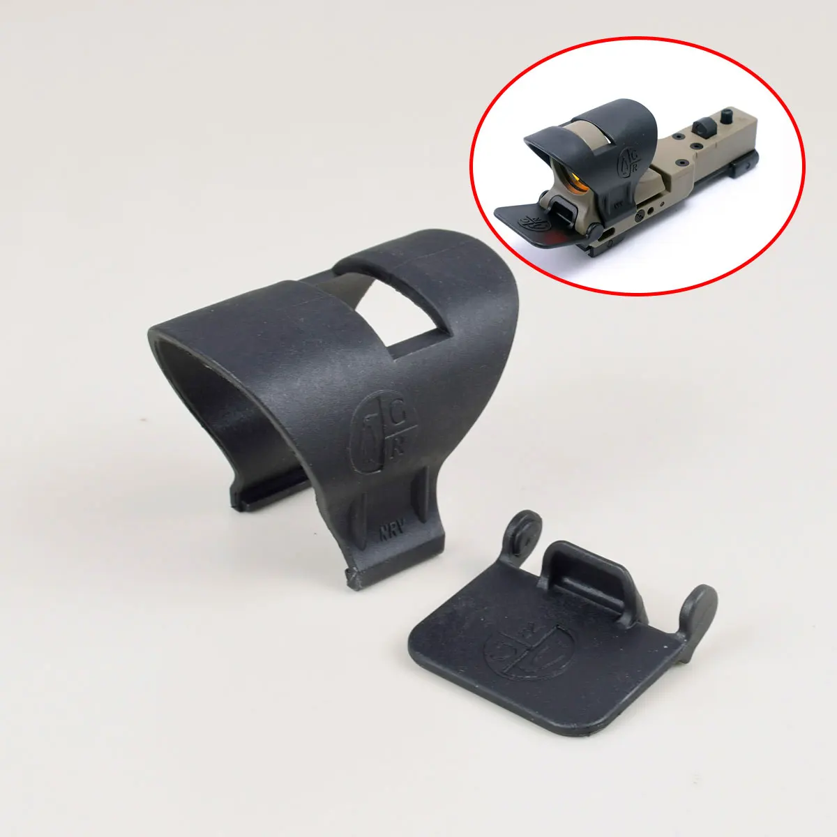 Espejo óptico para Rifle táctico, accesorios de C-M, Protector de visión reflectante de punto rojo c-more - imagen 2