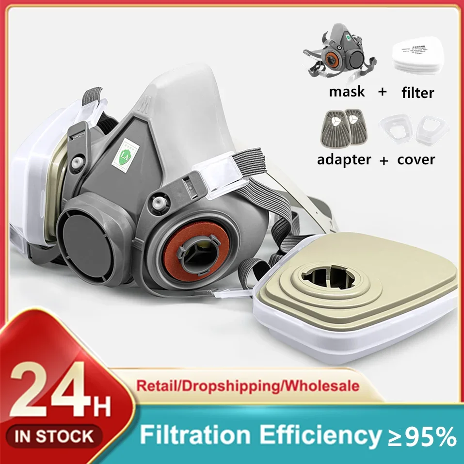 3M 6200 – Respirador completo con filtros anti partículas - imagen 5