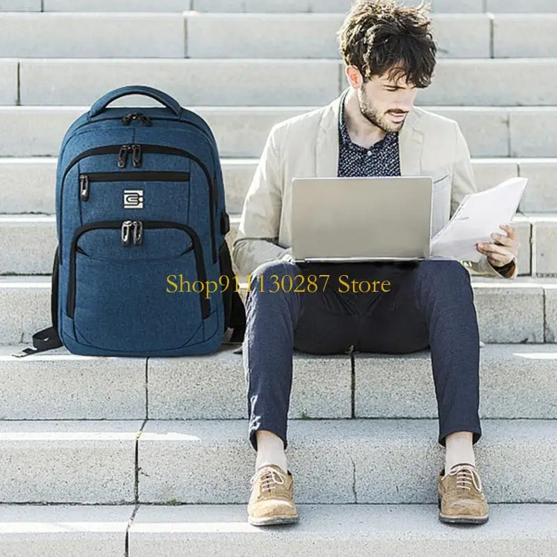 Mochila para ordenador portátil J1HC para cuaderno estudiante 18 pulgadas para estuche para w - imagen 5