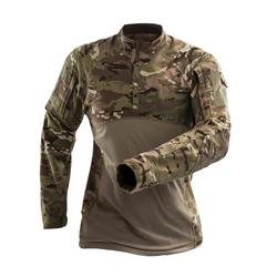 Top Camo MC Camisa tactica de manga larga para Airsoft y exterior
