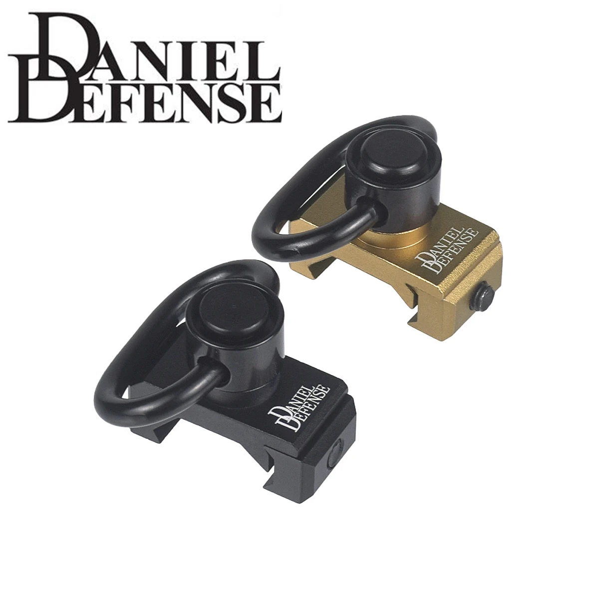 Punto de fijación giratorio QD de montaje en riel Daniel Defense con eslinga QD de alta resistencia, ajuste giratorio, riel Picatinny de 20mm - imagen 3