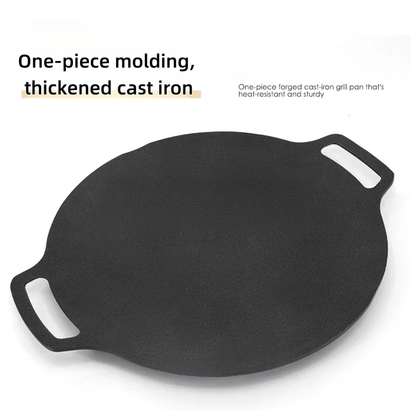 Sartén antiadherente para parrilla de barbacoa al aire libre, bandeja para hornear, placa para parrilla Roastig coreana, equipo de Camping - imagen 5