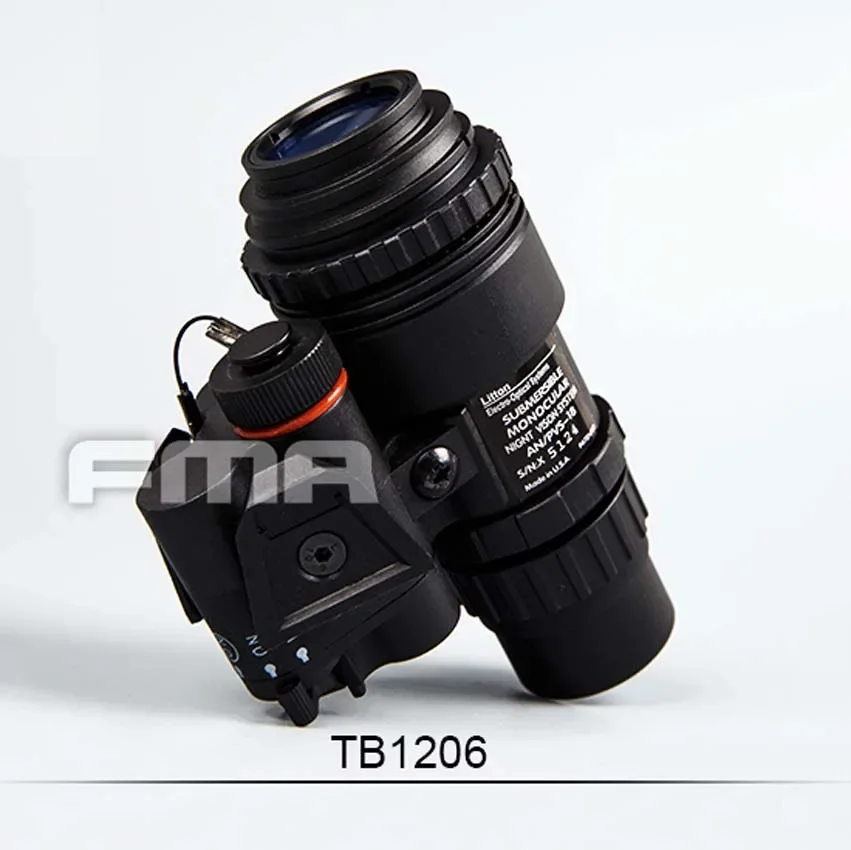 FMA PVS18 1: 1 versión de Metal Real gafas de visión nocturna NVG simuladas modelo BK para casco táctico de caza - imagen 2