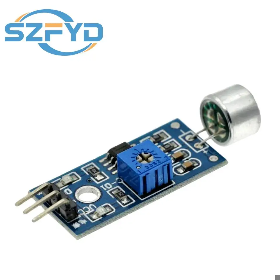 Módulo de Sensor de sonido, Sensor de Control de sonido MAX4466 MAX9814, interruptor de detección de silbato, amplificador de micrófono para Arduino KY-037 - imagen 3