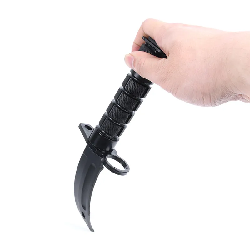 Cuchillo de goma de entrenamiento con funda, daga de plástico falso, hoja fija Flexible y suave, adecuado para accesorios, arte marcial de Halloween - imagen 3