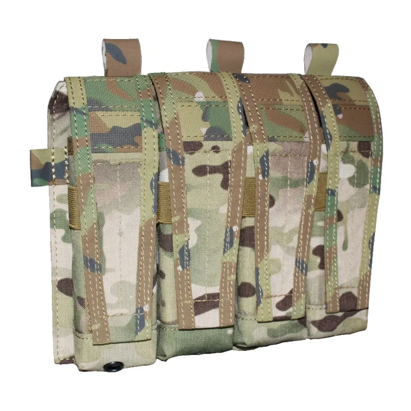 Chaleco táctico DRAGON EDGE Airsoft MP7 con solapa Mag, bolsa para Paintball, ejército, caza, Modular Molle, soporte para revistas - imagen 5