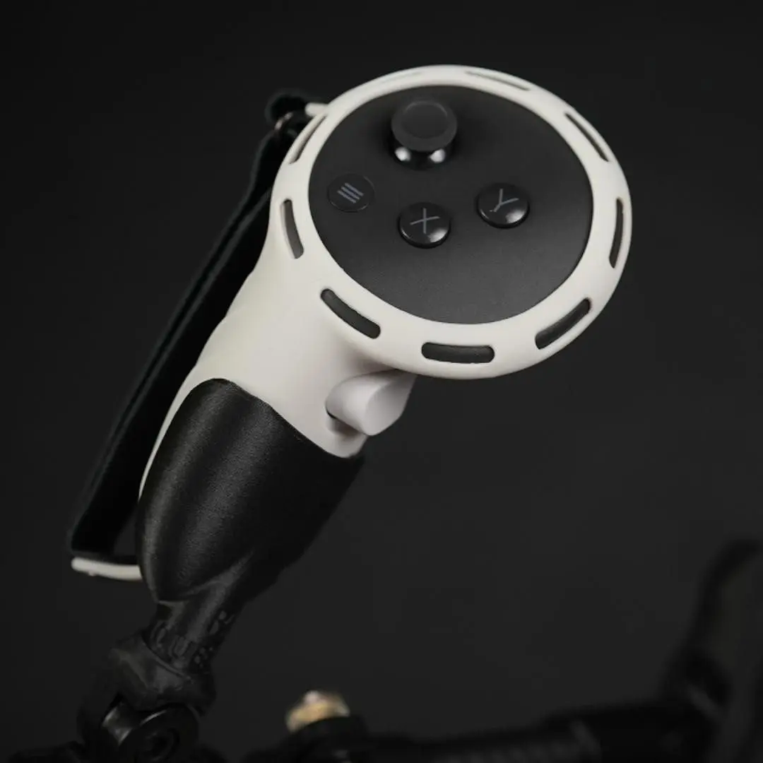 Soporte para pistola VR de doble mango ajustable, fibra de carbono - imagen 3