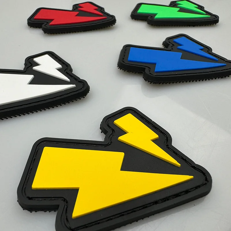 Parche táctico PVC rayo con gancho para mochila y peto - imagen 4