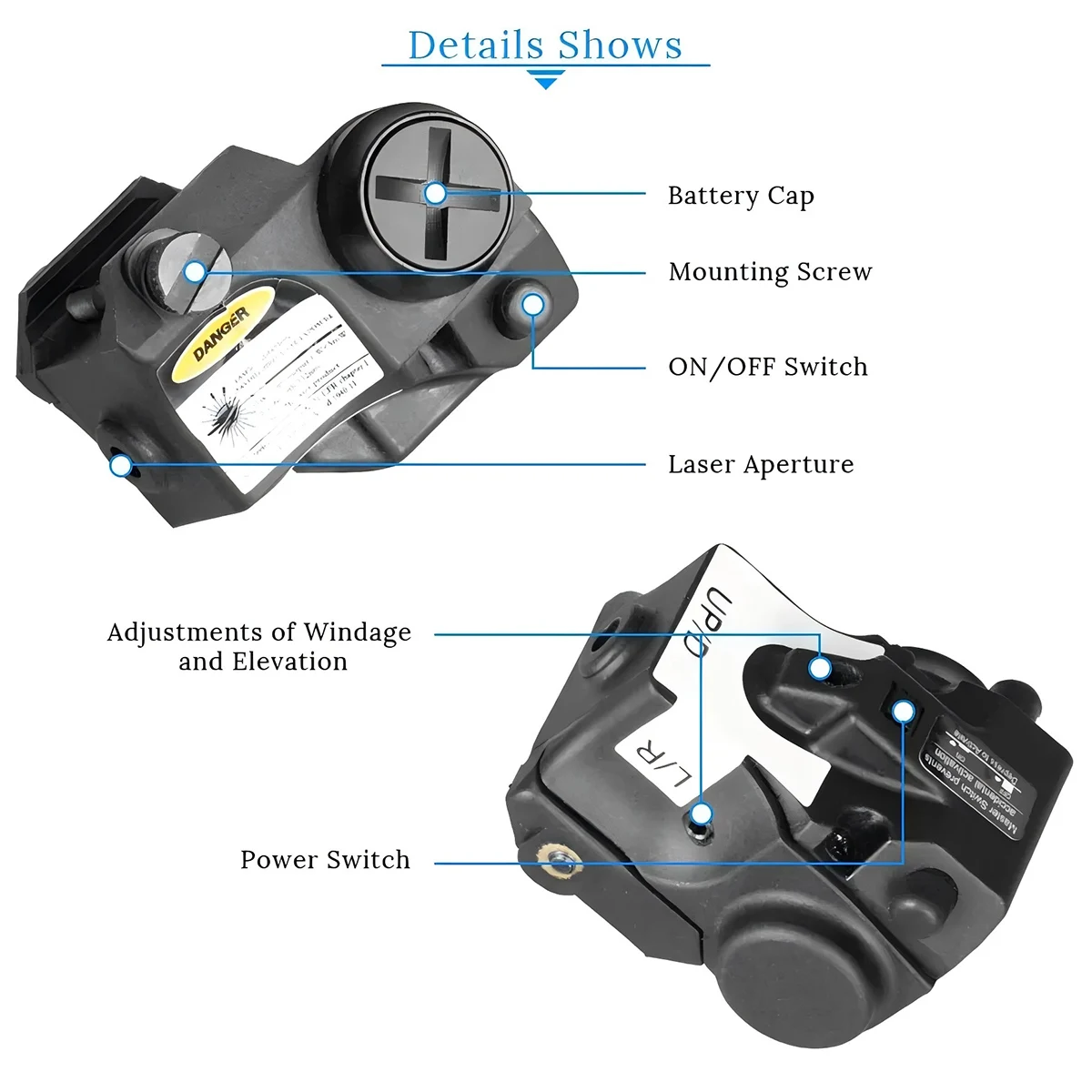LS-L2 mira láser verde táctica Mini punto rojo IR Mira láser Para pistola Para Taurus G2C 9mm TS9 G17 Defensa Personal Arma - imagen 3