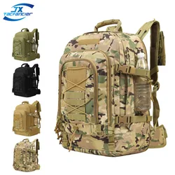 Mochila táctica 40L-60L bolso de hombro multifuncional Extensible de gran capacidad bolsa de senderismo para acampar al aire libre