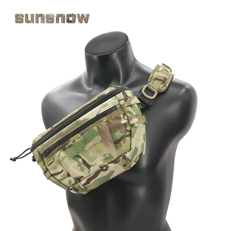 Bolso táctico de pecho, bolso de hombro tipo bandolera, mochila deportiva para desplazamientos al aire libre - imagen 2