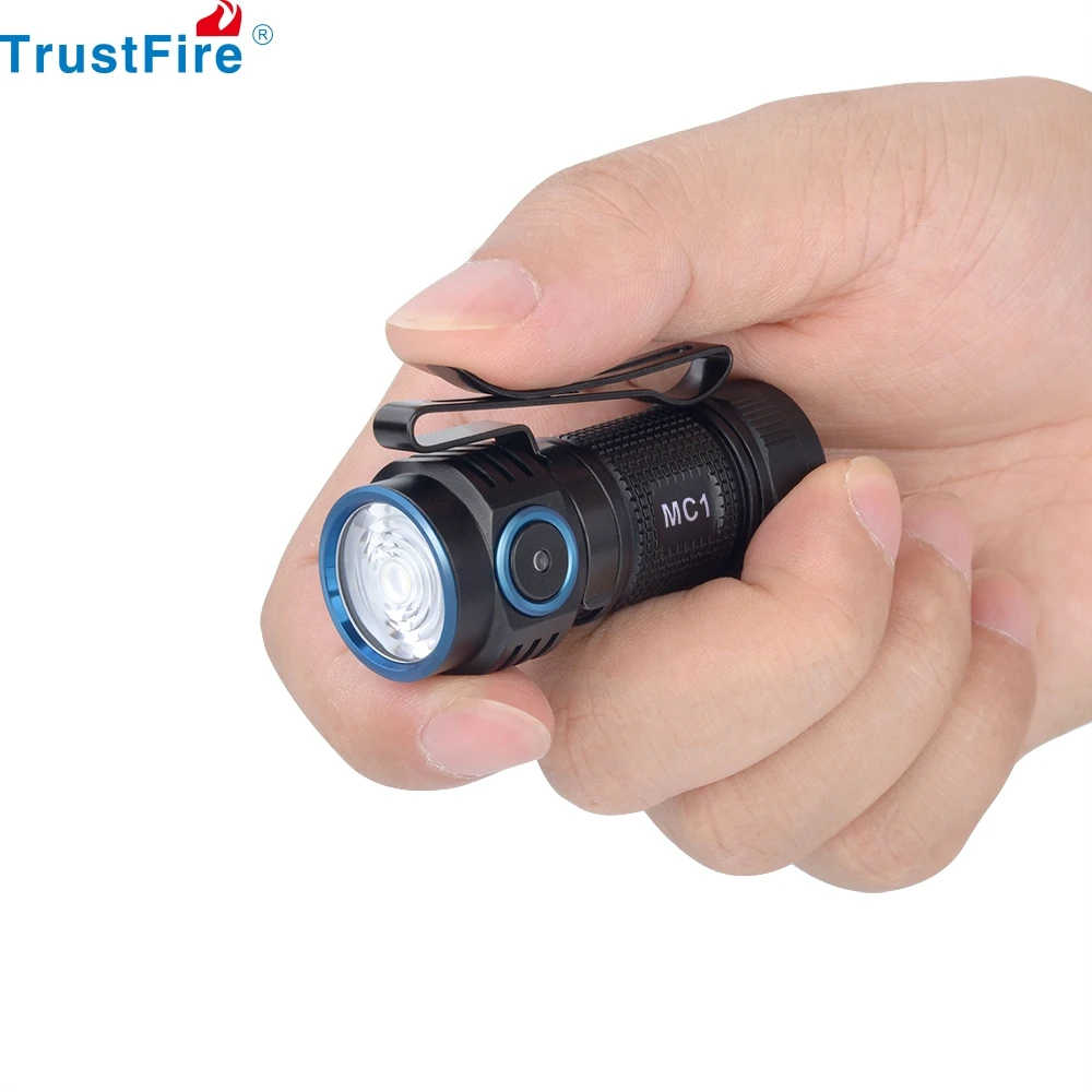 Trustfire MC1 Edc linterna recargable 1000 lúmenes Xp-L Hola Led potente Ipx8 carga magnética 2a 16340 lámparas antorcha luces - imagen 2