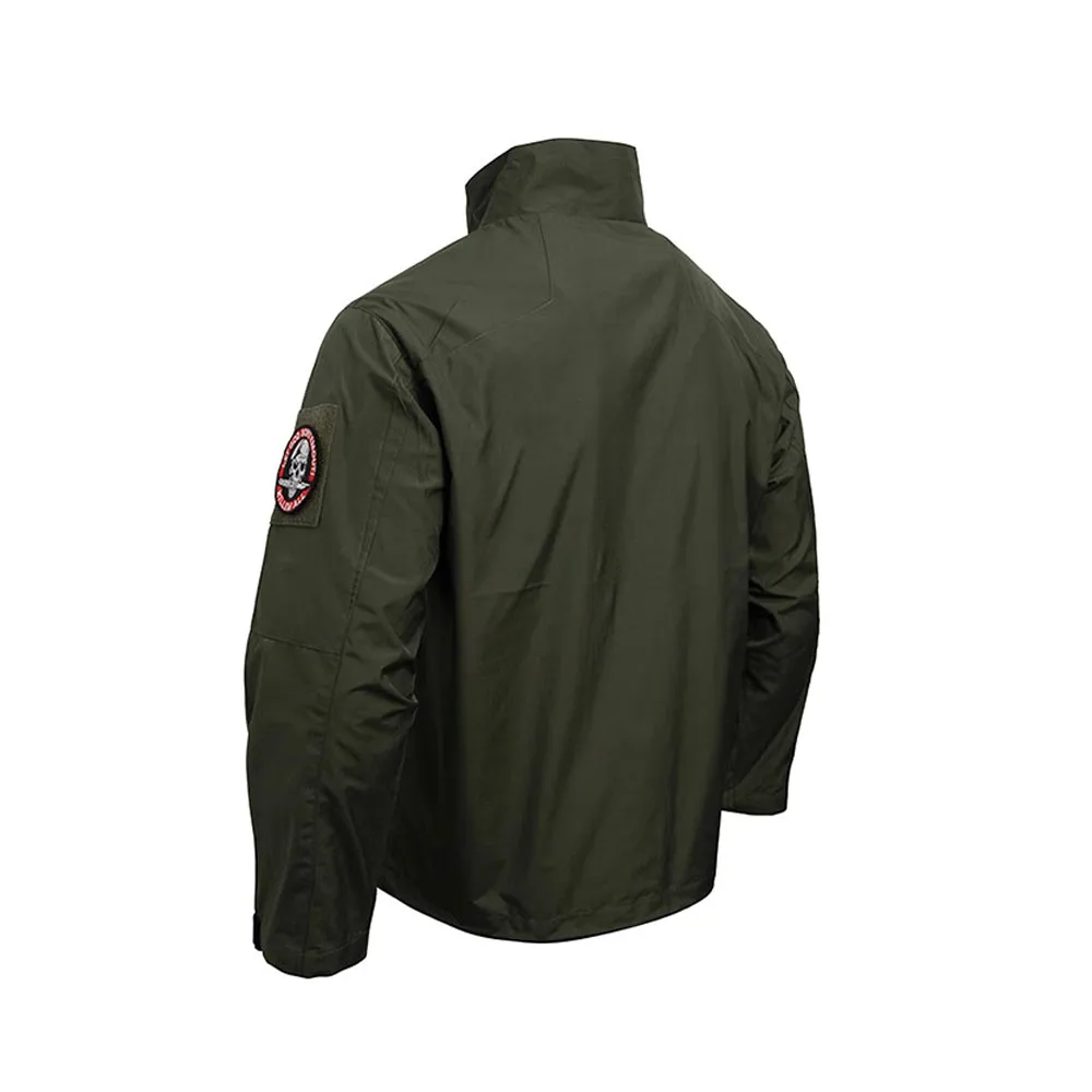 Chaqueta táctica Vintage para hombre, chaqueta deportiva de entrenamiento de ocio americano al aire libre con cremallera, chaqueta Vintage de estilo fresco y elegante para hombre - imagen 5