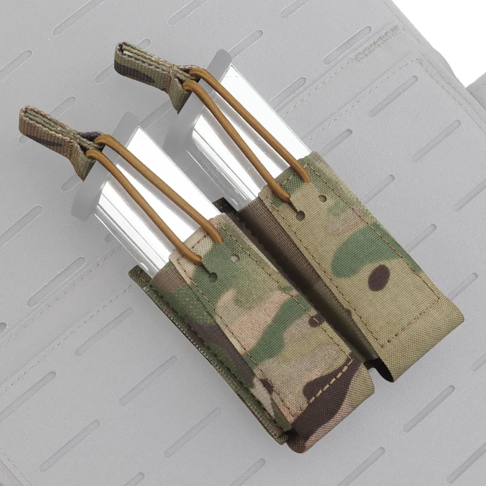Bolsa Mag para pistola doble individual Attacker, 9mm.40S & W, funda para revista de pistola, Molle, mango de cordón elástico de extracción rápida, portador Mag - imagen 3
