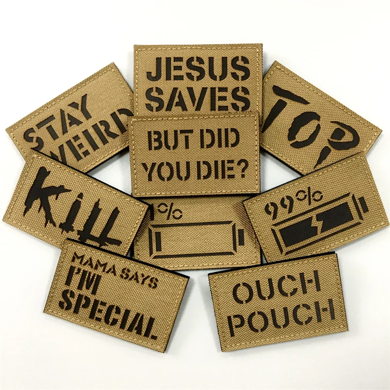 Parches tácticos multiusos, parches reflectantes infrarrojos IR para mochila, chaleco, ropa, insignias para exteriores, gancho y bucle, 1 unidad - imagen 4