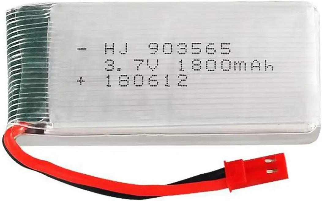 Batería Lipo recargable con enchufe JST, 3,7 V, 1800mAh, 25C, con cargador USB para JJRC A6 H68 RC Drone, piezas de repuesto de cuadricóptero - imagen 4