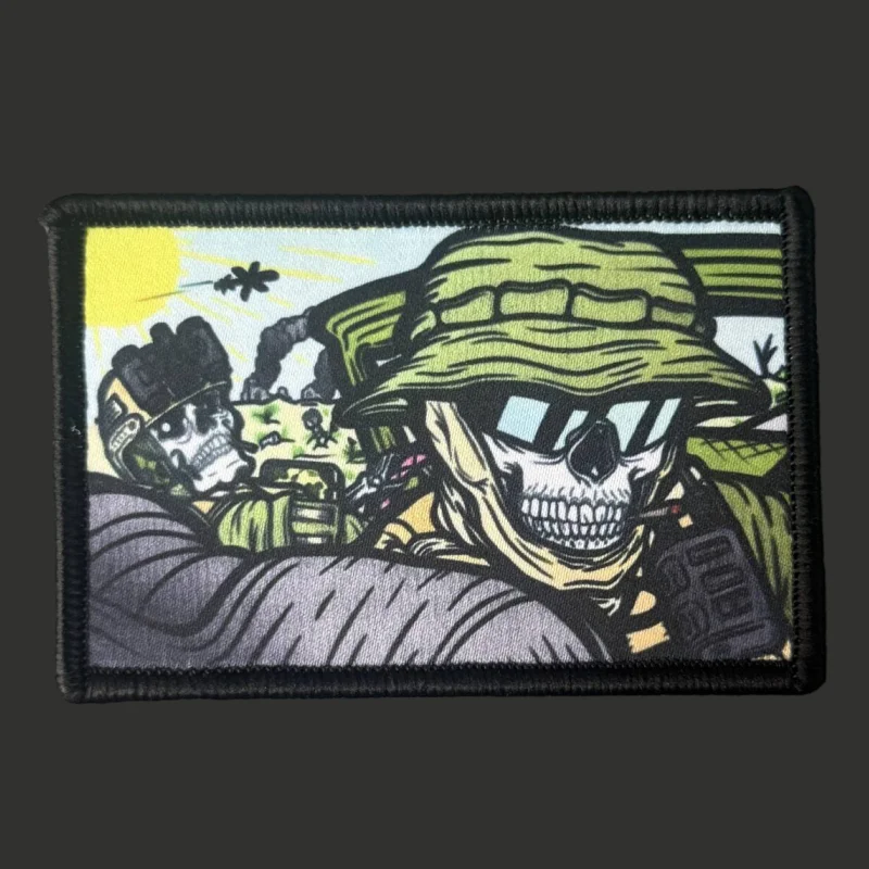 Parche "Fear and Hatred", insignia con estampado de moral táctica, gancho y bucle, mochila, accesorio de decoración de ropa, pegatina, brazalete - imagen 2