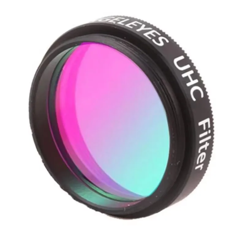 Filtro UHC para telescopio astronómico: mejora contraste y reduce luz