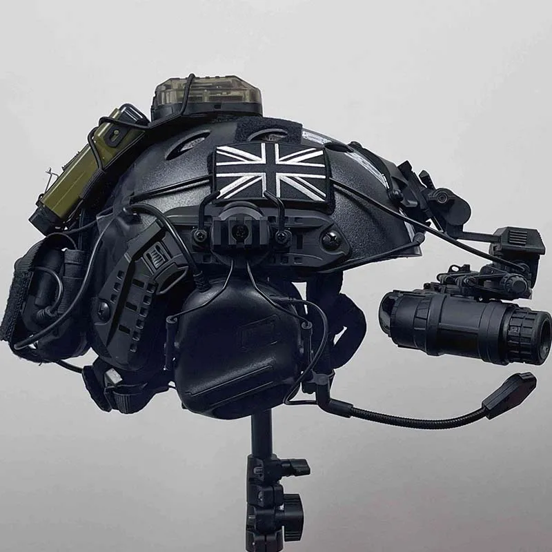 Night Ops Spectre Conjunto completo de casco táctico RÁPIDO: uso en múltiples escenarios para cosplay, convenciones de anime, paintball y airsoft