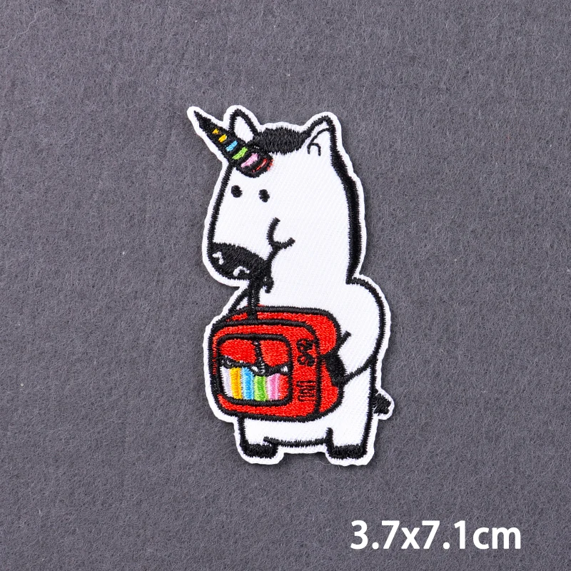 Parches de costura de dibujos animados para accesorios de ropa, parches bordados de animales para planchar para ropa, apliques de gatos en mochila DIY - imagen 5